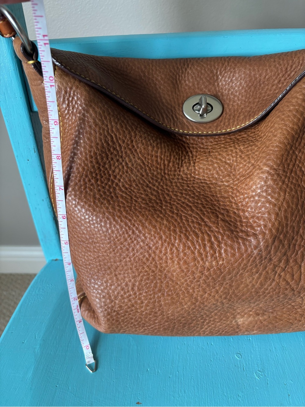 Rare Vintage Coach Chelsea Leather Hobo Handbag Vtg 2004 Y2K - Picture 11 of 13